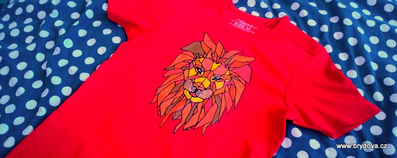 Triko se lvem – přenos obrázku na textil