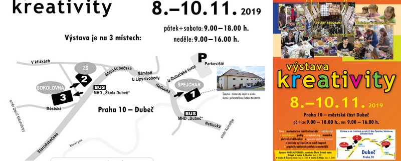 Vystavovatelé a workshopy – Výstava Kreativity podzim 2019