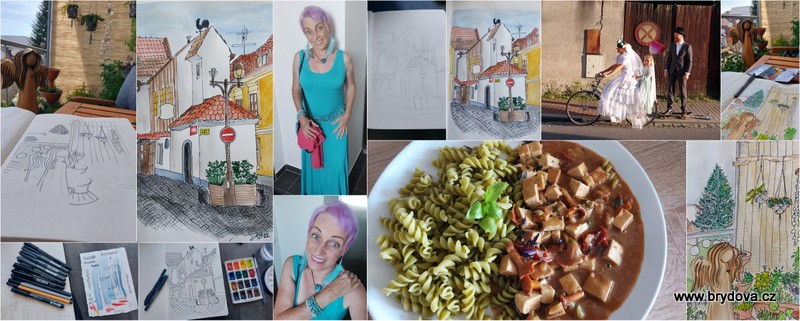 Vlog 449/22 – urban sketching, test linerů, recept a hvězdárna